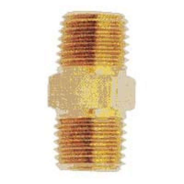 Milton 1/4 x 1/4NPT Male Brass Hex 646S MI646S